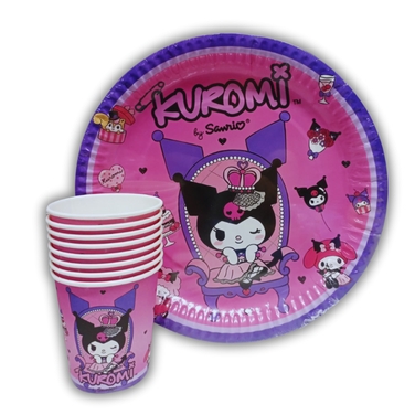 Toptan%20Kuromi%20Tabak%20Bardak%208li