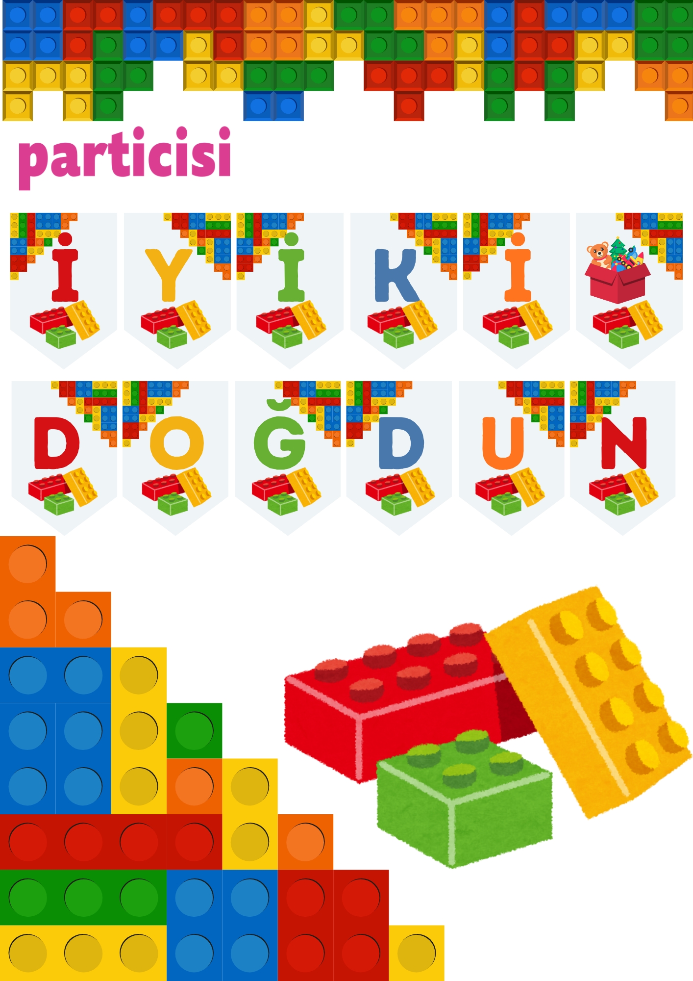Toptan Renkli Bloklar Banner