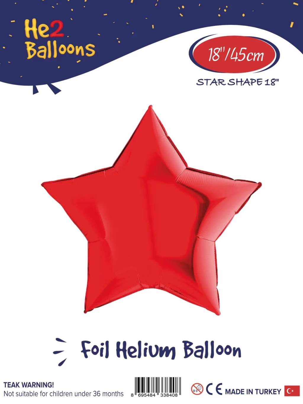 Toptan%2018%20inç%20Kırmızı%20Yıldız%20Folyo%20Balon