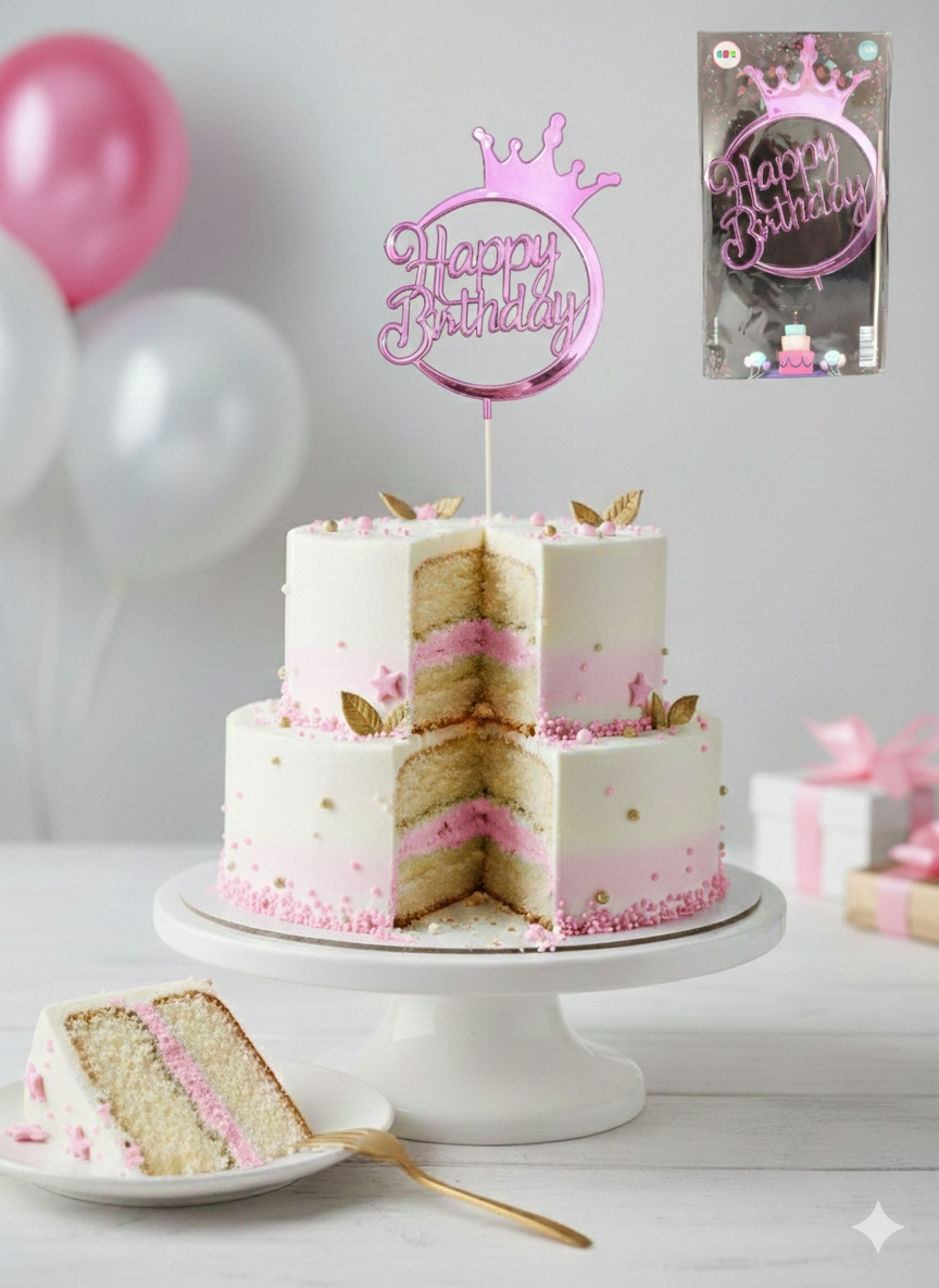 Toptan Pasta Üstü Happy Birthday