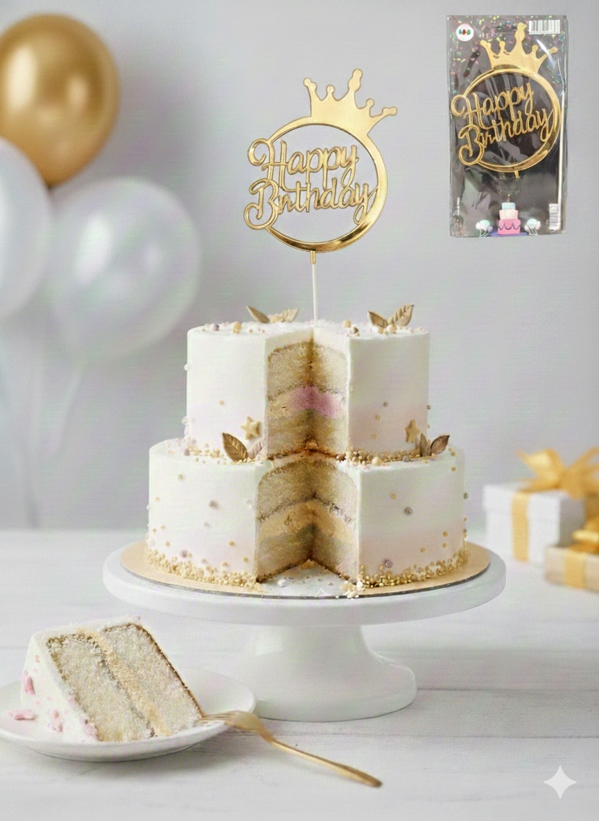 Toptan Pasta Üstü Happy Birthday