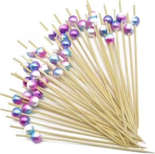 Toptan%20Pasta%20Kürdanı%20Bambu%20İncili%20Rengrarenk