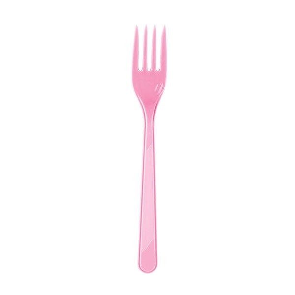 Toptan Pembe Çatal 25li Kullan At