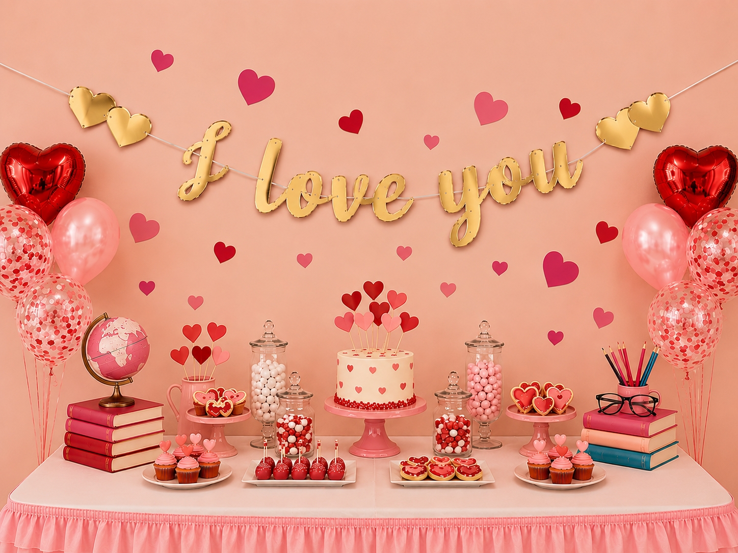 Toptan Kaligrafi I Love You Altın