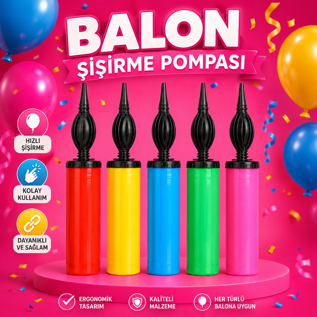 Toptan Balon Şişirme Pompası Manuel