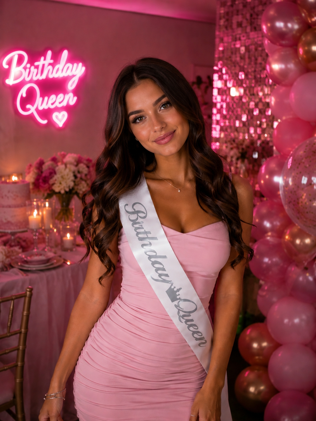 Toptan Birthday Queen Kuşak