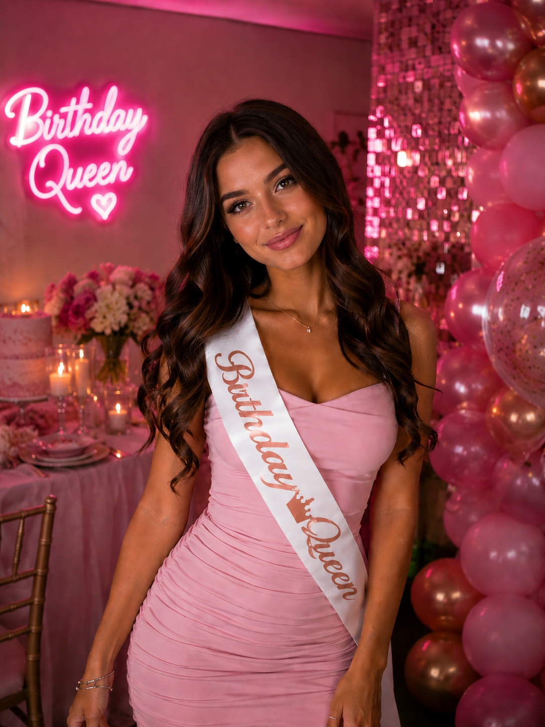 Toptan Birthday Queen Kuşak