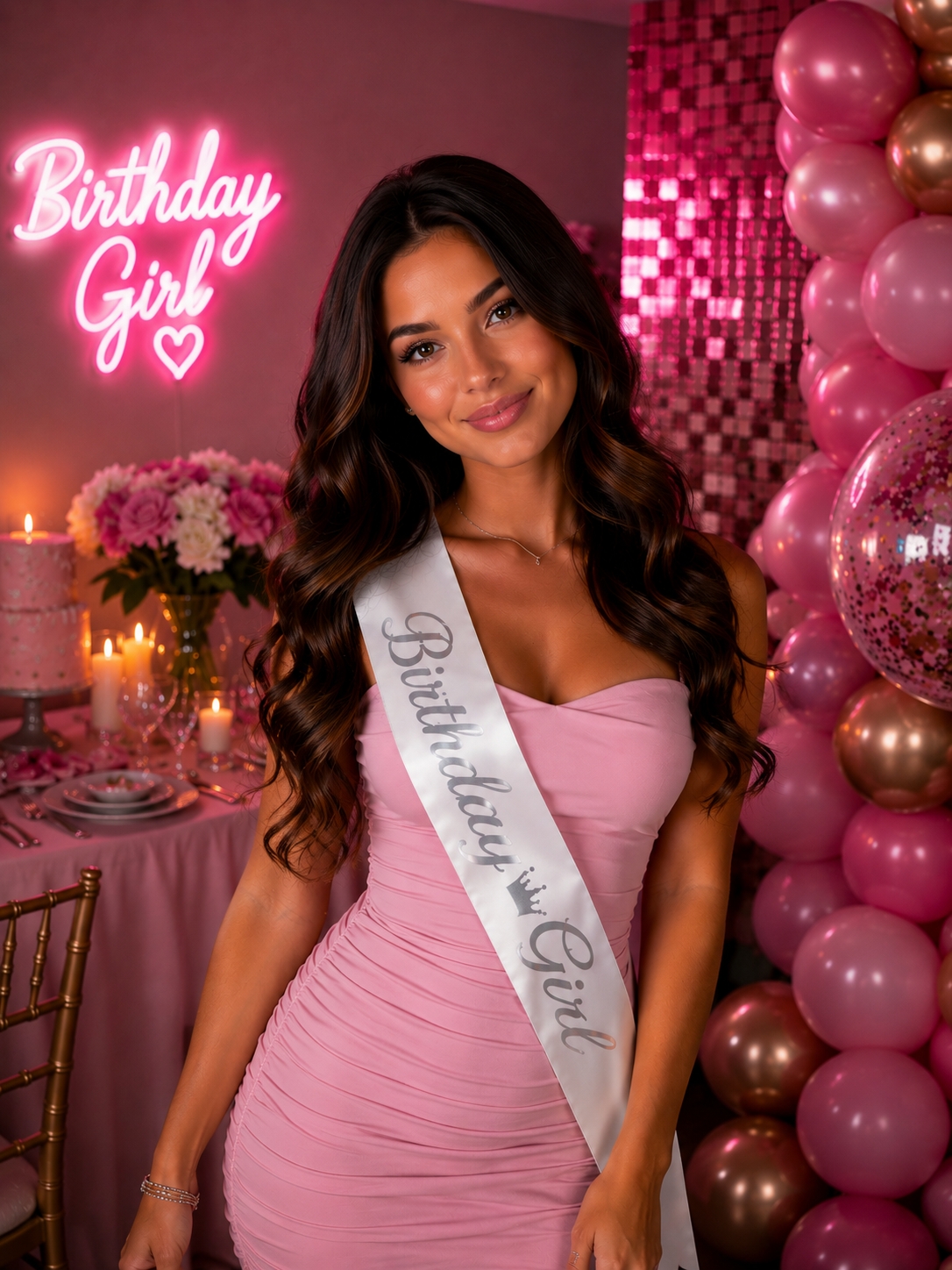 Toptan Birthday Girl Kuşak