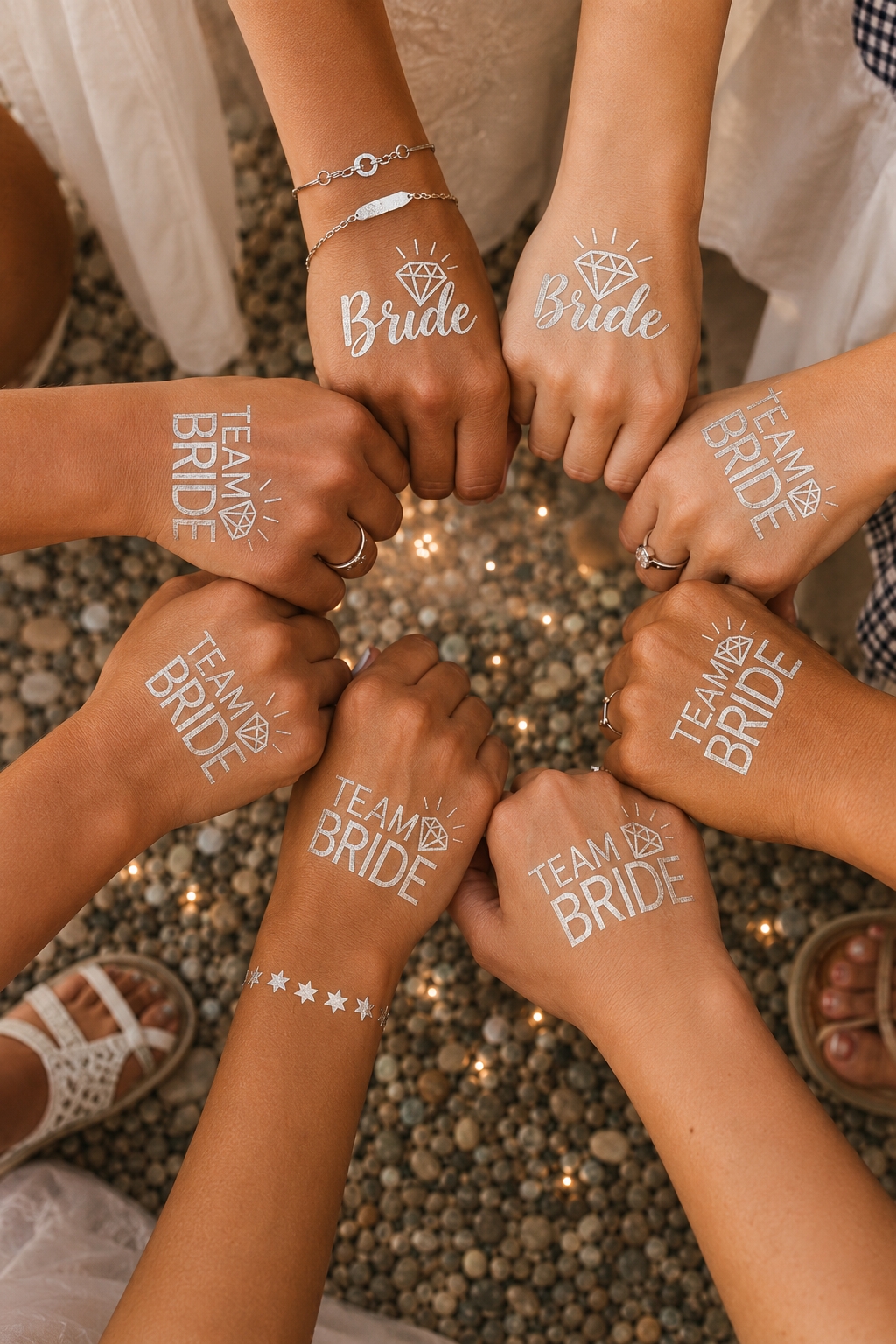 Toptan Bride To Be Dövme Gümüş
