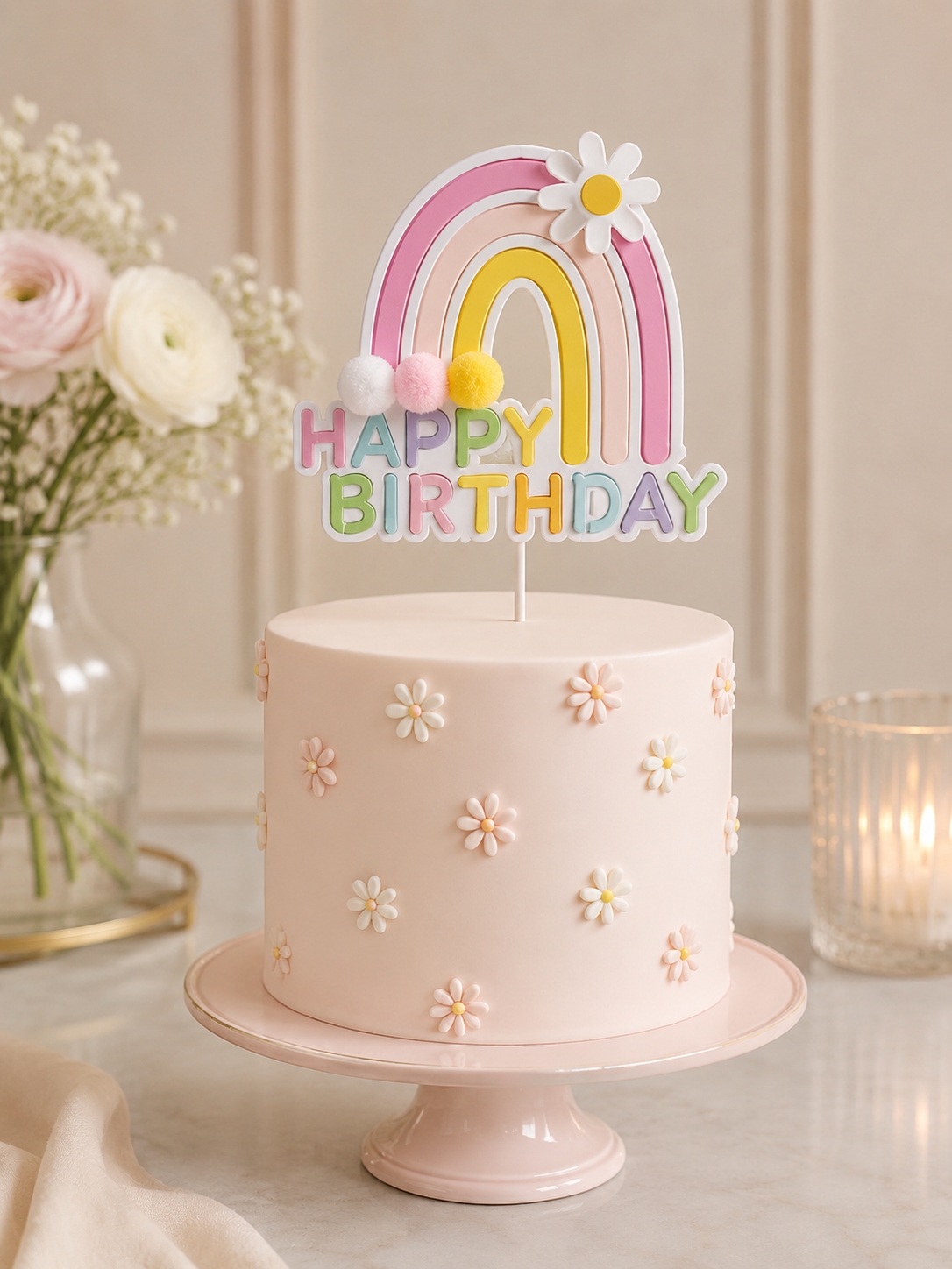 Toptan Pasta Üstü Happy Birthday