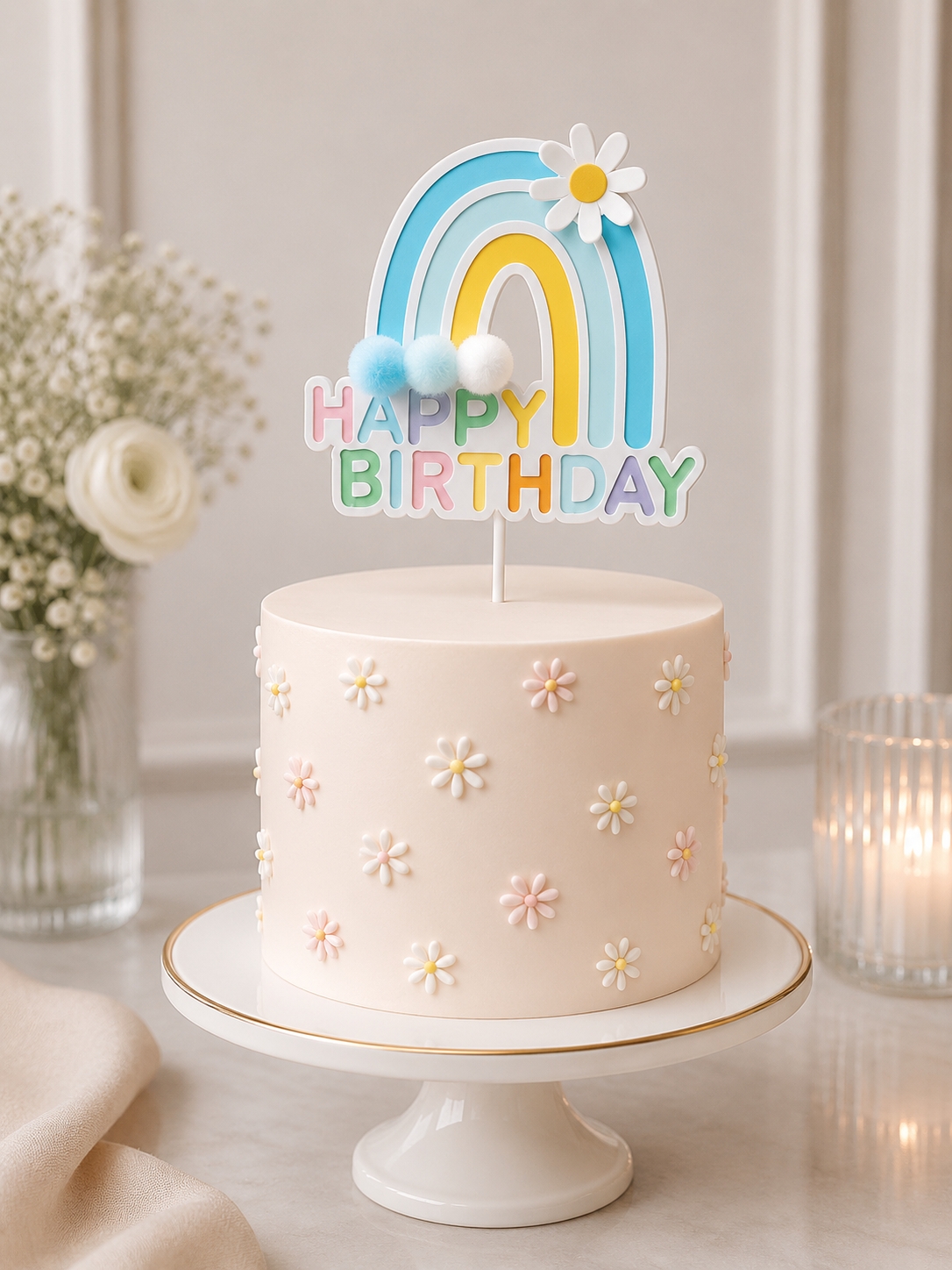Toptan Pasta Üstü Happy Birthday