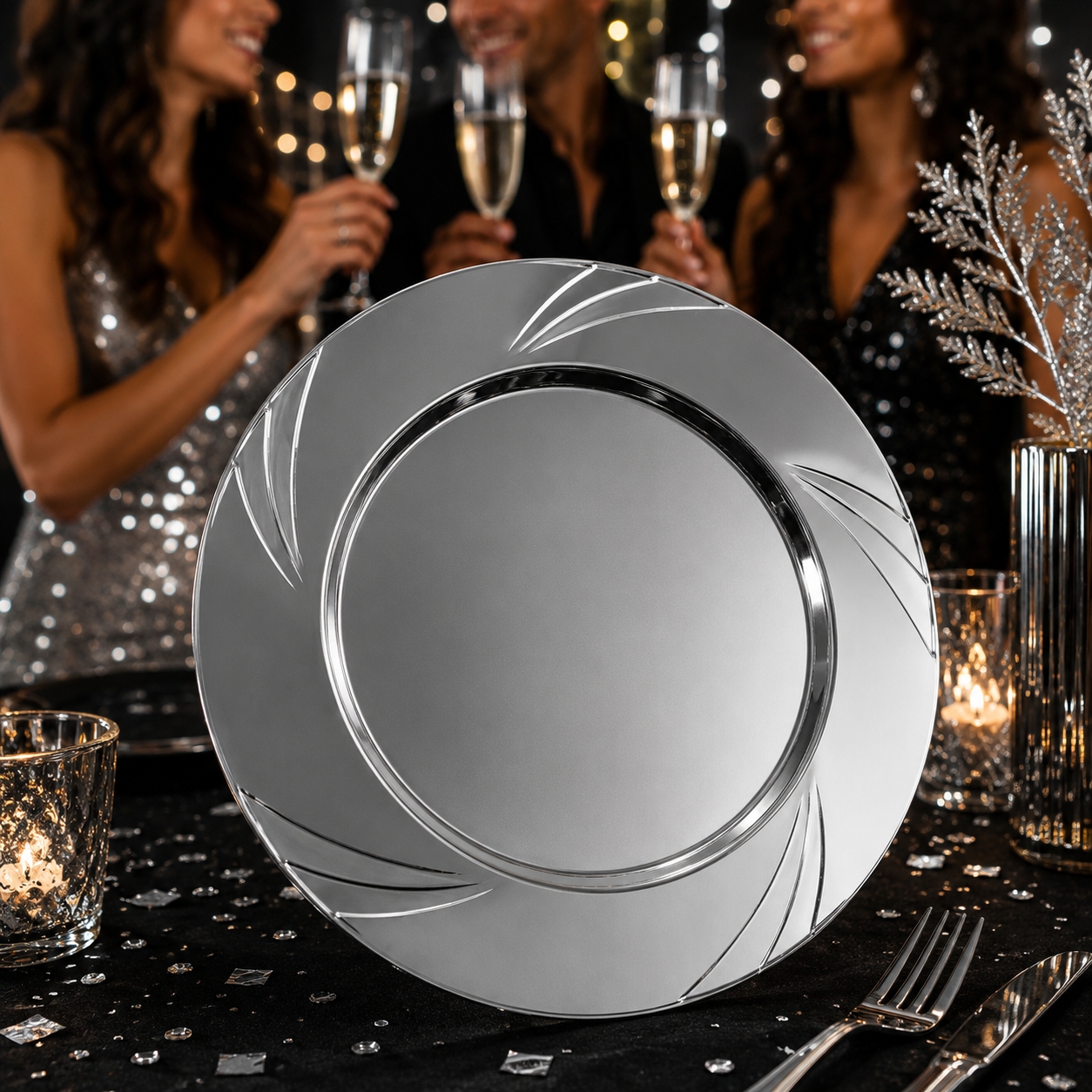 Toptan 9 inç Kristal Tabak 6lı