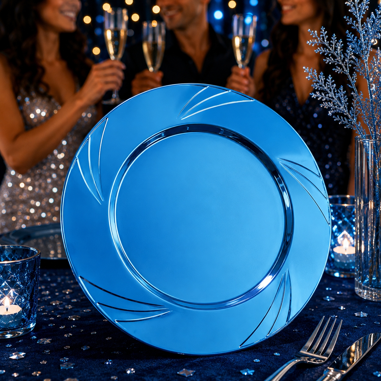 Toptan 9 inç Kristal Tabak 6lı