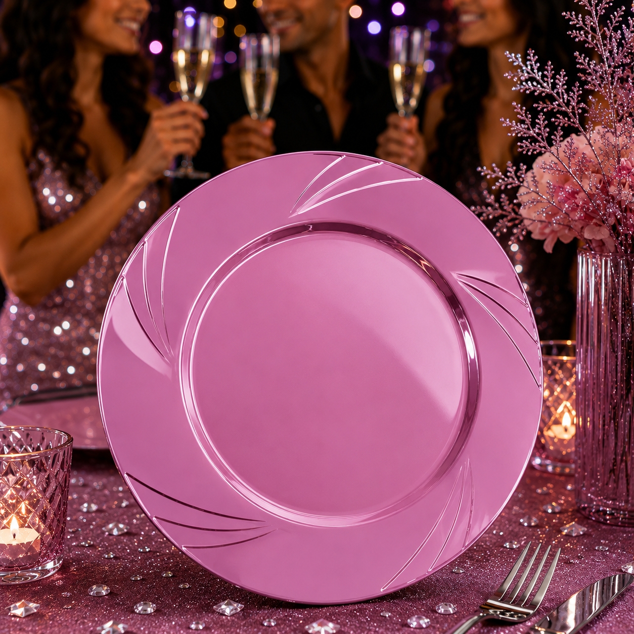 Toptan 9 inç Kristal Tabak 6lı