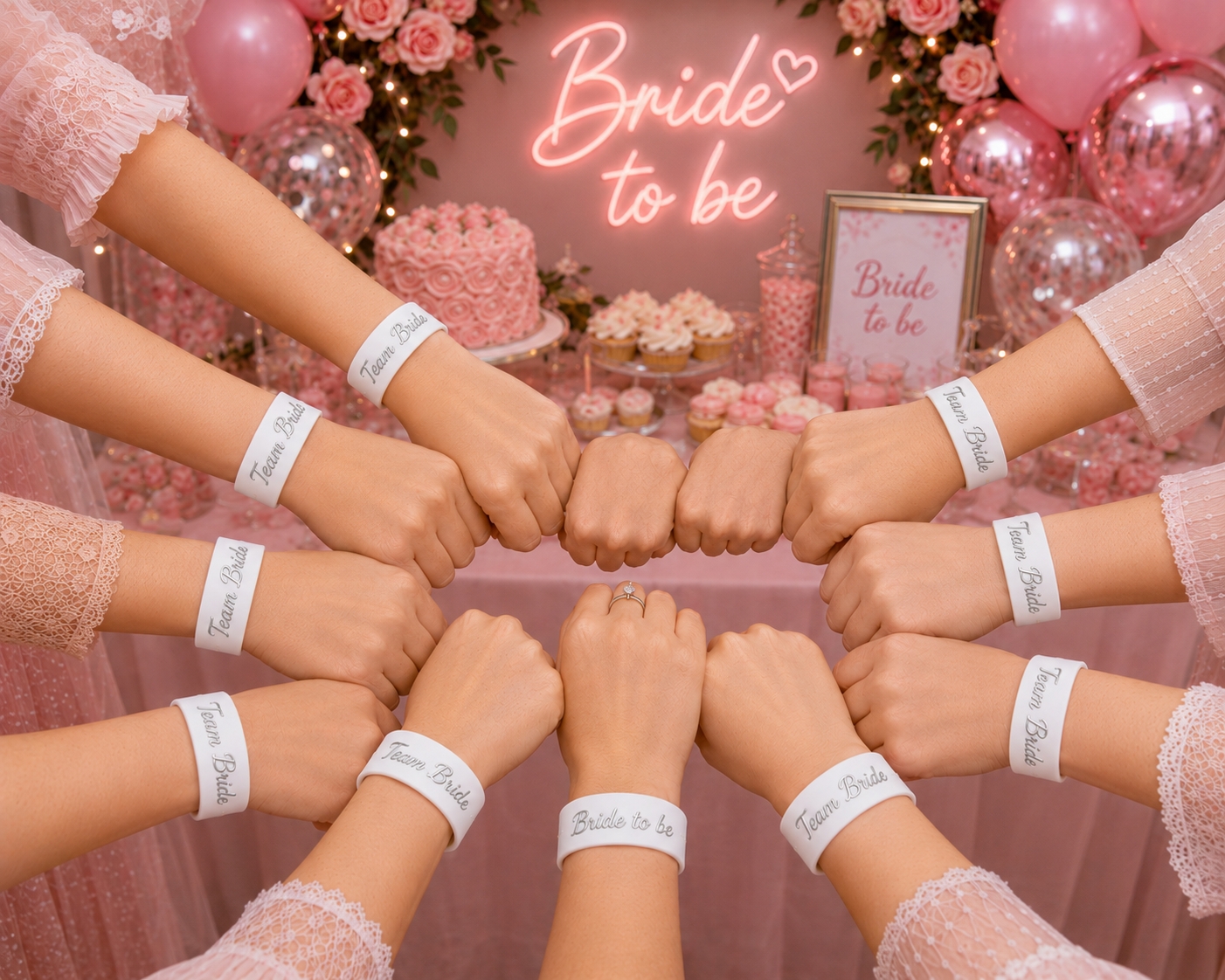 Toptan Bride Bileklik Gümüş 12 adet