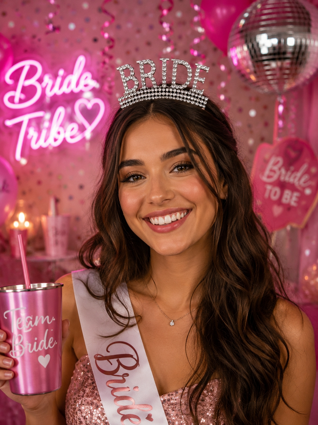 Toptan Taşlı Taç Bride Gümüş