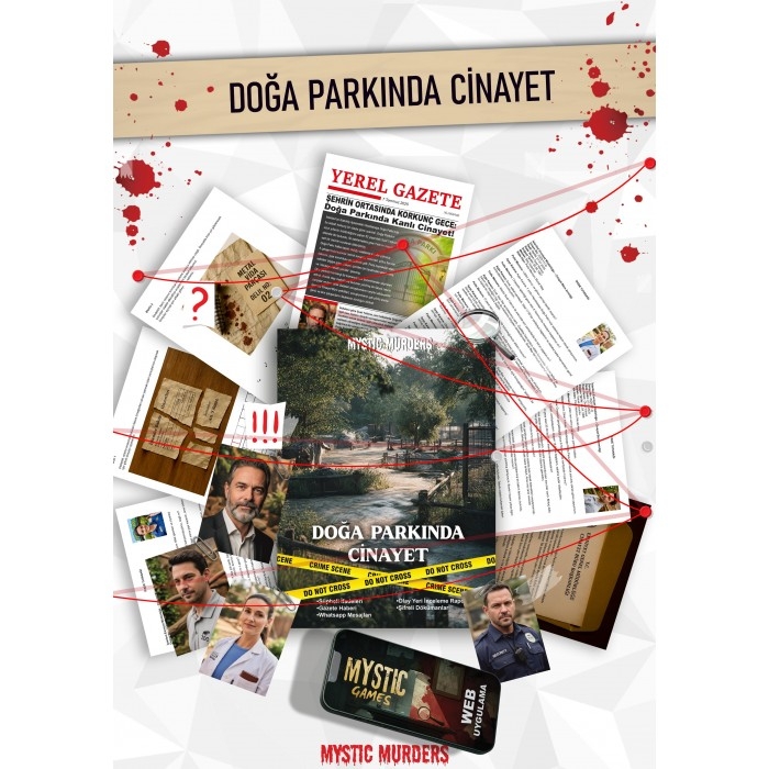 Toptan Dedektif Cinayet Çözme Oyunu-Doğa Kampında Cinayet