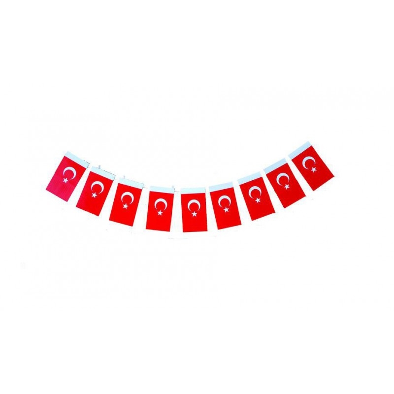 Toptan%20İpe%20Dizili%20Türk%20Bayrağı%20Küçük%20Boy