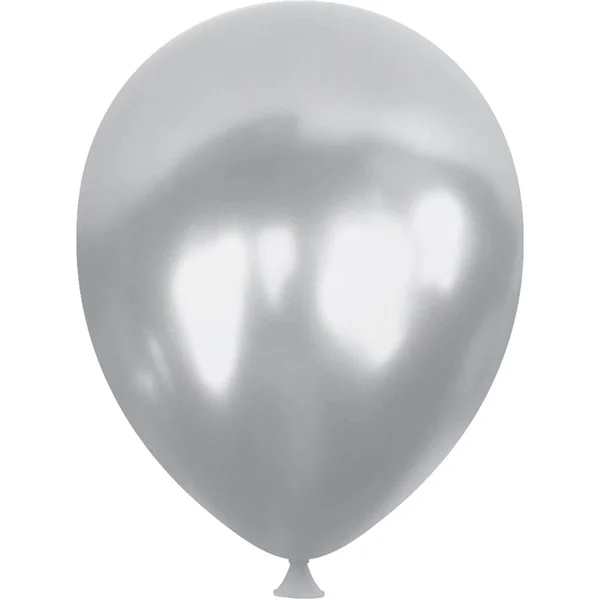 Toptan HBK 12’’ Metalik Gümüş Balon 100lü