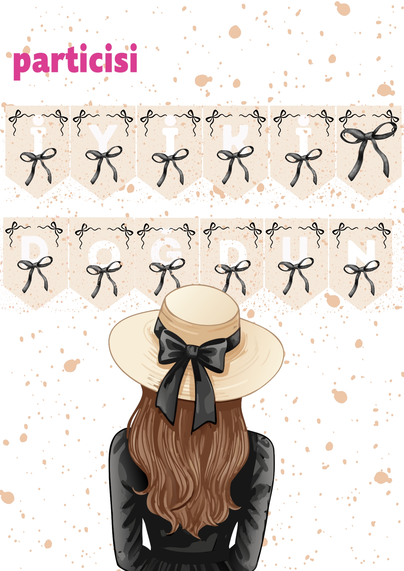 Toptan Siyah Fiyonk Banner