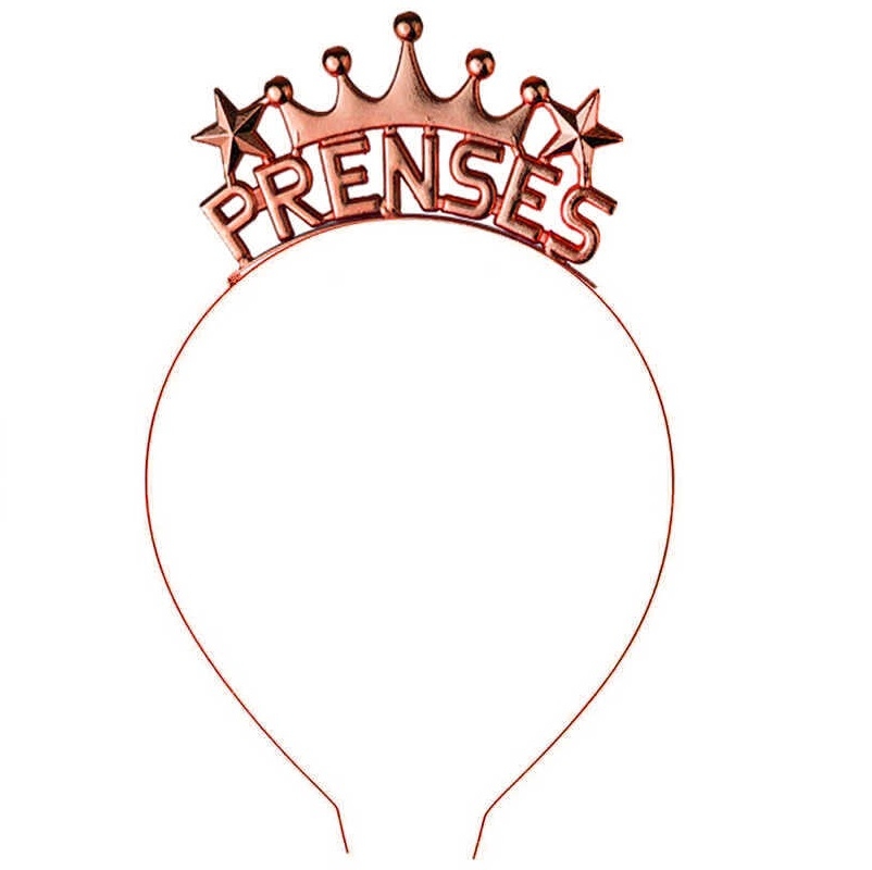 Toptan%20Metal%20Taç%20Prenses%20Rosegold