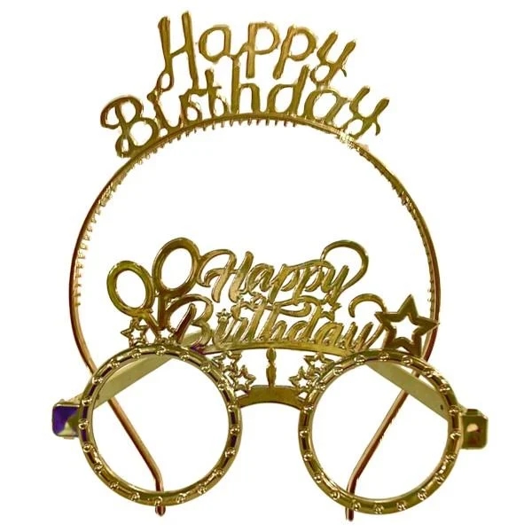 Toptan%20Taç%20ve%20Gözlük%20Seti%20Happy%20Birthday%20Gold