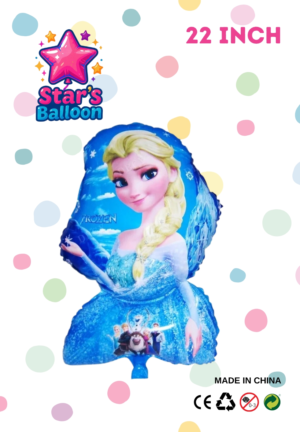 Toptan%20Star’s%20Balloon%20Karakterli%20Folyo%20Balon%2022%20inç