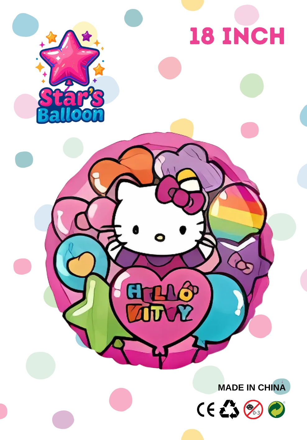 Toptan%20Star’s%20Balloon%20Karakterli%20Folyo%20Balon%2018%20inç