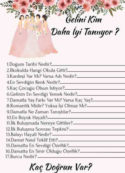 Toptan Bride To Be Oyun Kartı