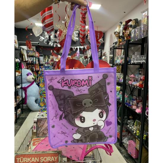 Toptan Kuromi Çift Taraflı Baskı Bez Çanta