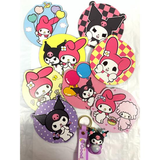 Toptan Kuromi My Melody Ahşap Bardak Altlığı