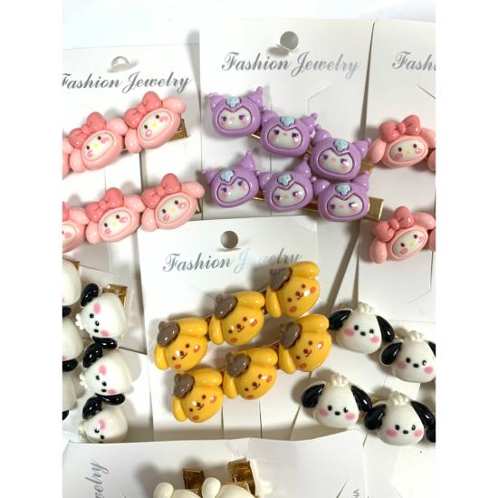 Toptan Sanrio 3 Figürlü Karışık Toka