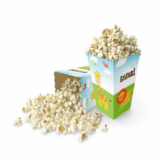 Toptan Mısır Kutusu 8li Baskılı Safari