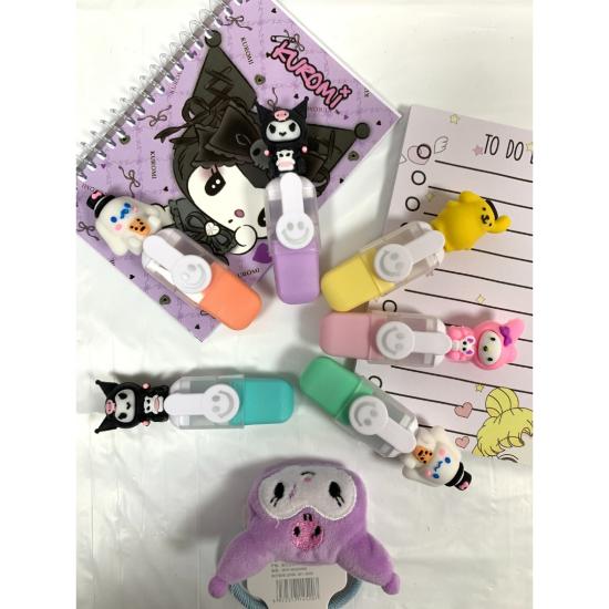 Toptan Kuromi Sanrio Fosforlu Kalem 6lı Set 