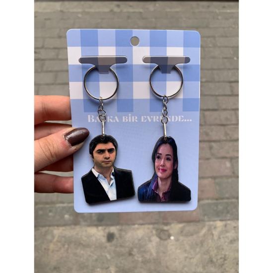 Toptan Polat Elif Çift 2li Anahtarlık