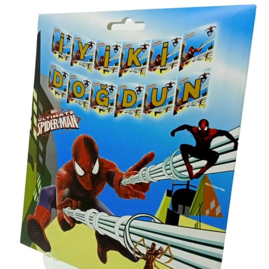 Toptan Örümcek Adam İyiki Doğdun Zarf Banner
