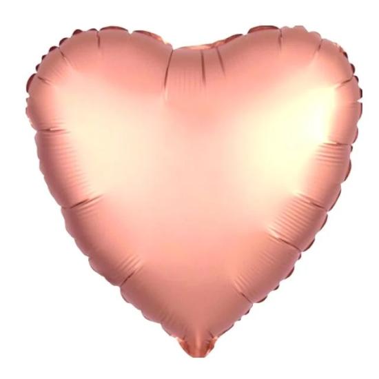 Toptan 24 inç Rosegold Kalp Folyo Balon