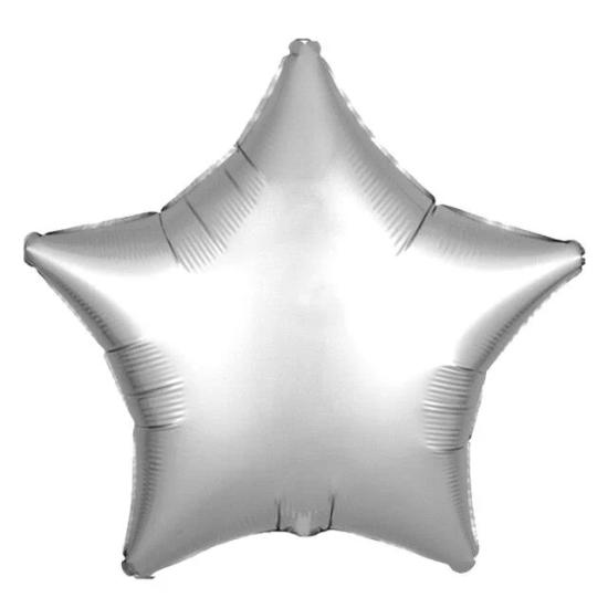 Toptan 18 inç Gümüş Yıldız Folyo Balon