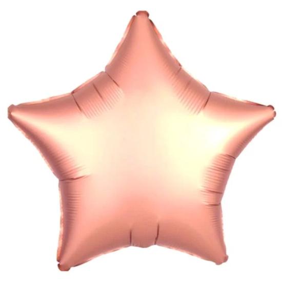 Toptan 18 inç Rosegold Yıldız Folyo Balon