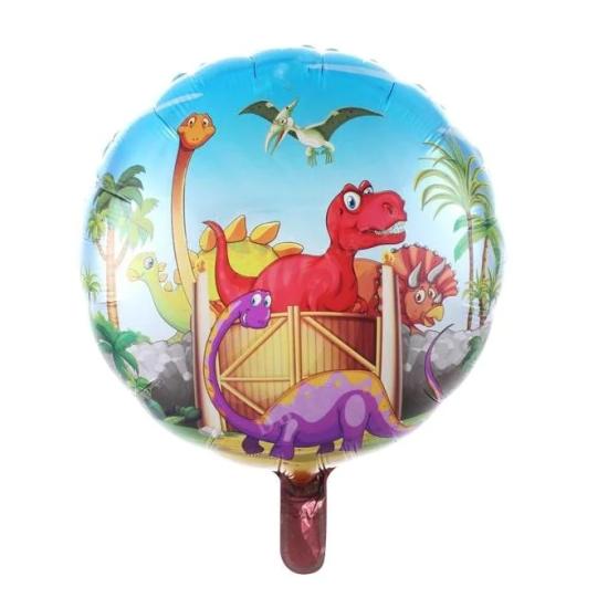 Toptan 18 inç Dinazor Baskılı Folyo Balon