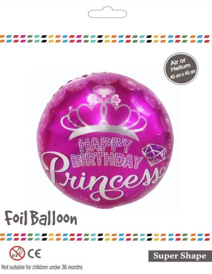 Toptan 18 inç Prenses Baskılı Folyo Balon
