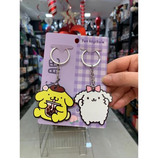 Toptan Kawaii Pompompurin Anahtarlık 2li
