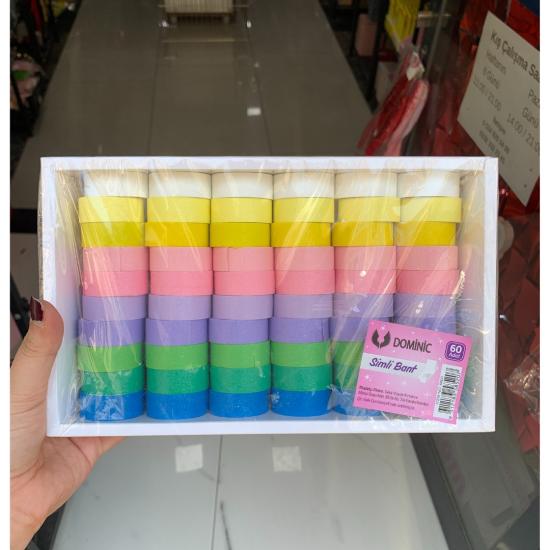 Toptan Pastel Simli Bant