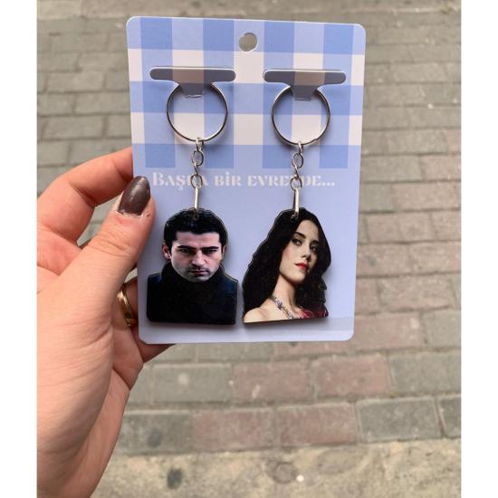 Toptan Ezel Eyşan Çift 2li Anahtarlık