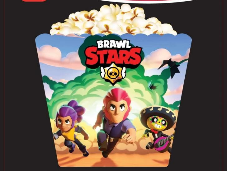 Toptan Mısır Kutusu 8li Baskılı Brawl Stars