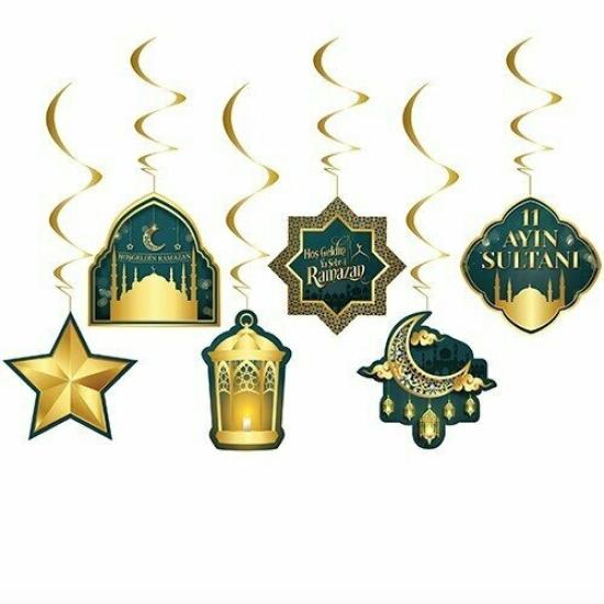 Toptan Ramazan Bayramı Tavan Süs 6lı