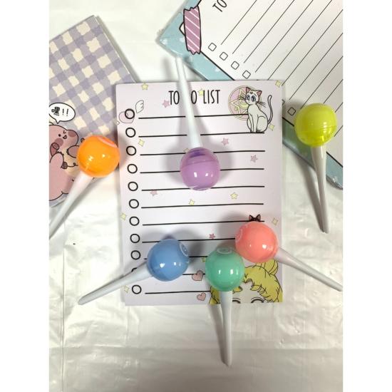 Toptan Lolipop Fosforlu Kalem 6lı Set