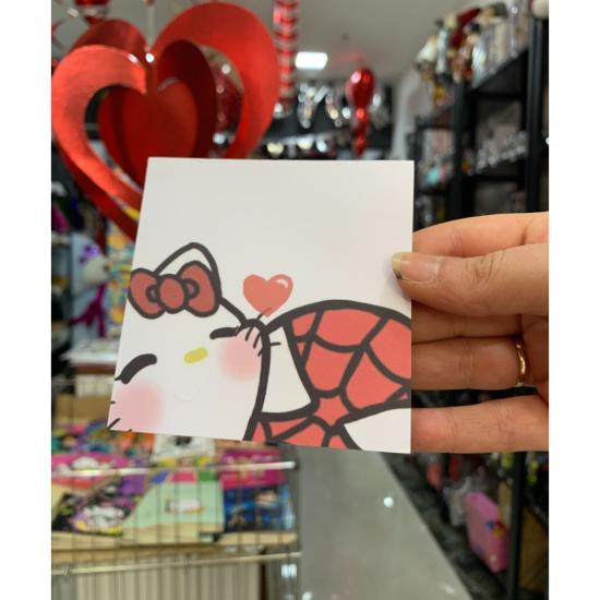 Toptan Kawaii Tasarımlı Memopad Kare Not Defteri