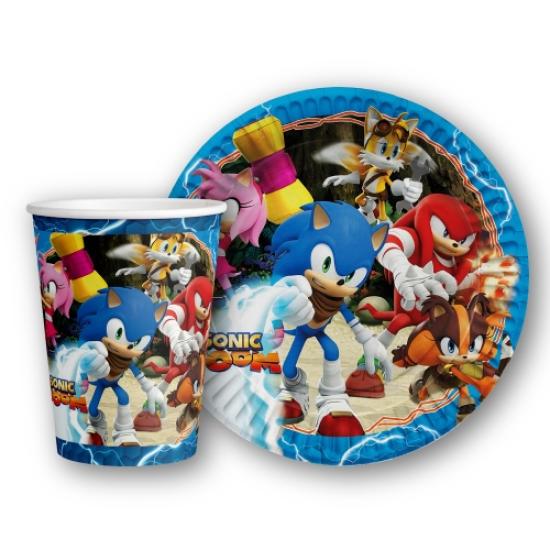 Toptan Sonic Tabak Bardak 8li