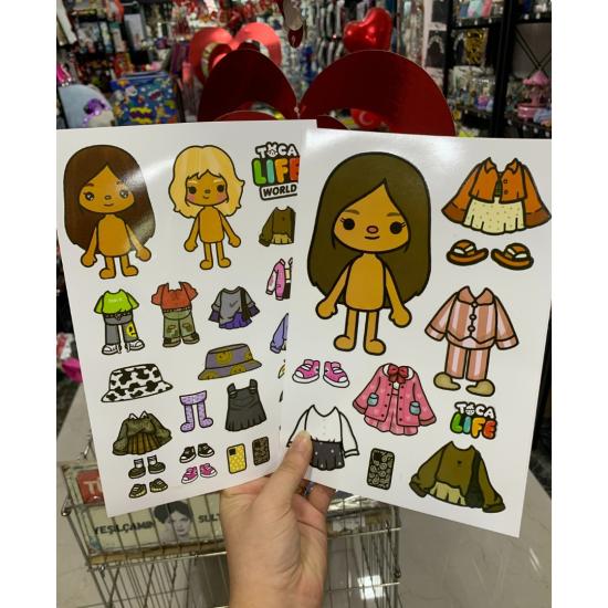 Toptan Toca Life Giysi Giydirme Sticker